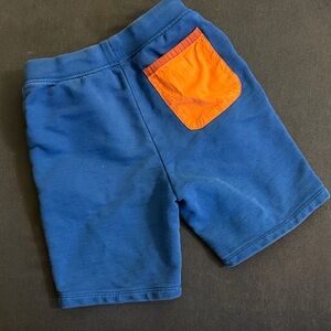 Hanna Andersson Blue Shorts with Orange Pocket